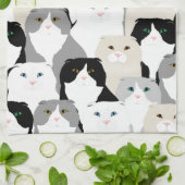 Serviette de cuisine pour chats et chiens (Plié)