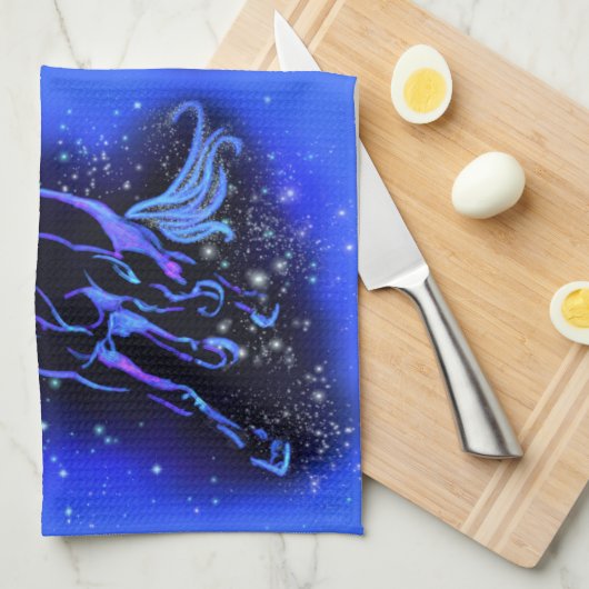 Serviette de cuisine pour Cheval (Quart Plié)