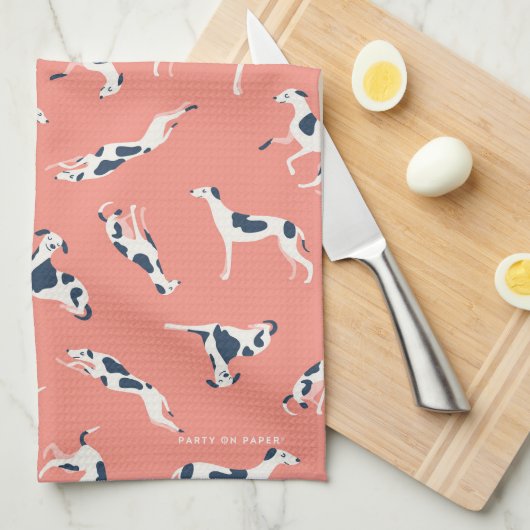 Serviette de cuisine pour chien (Quart Plié)