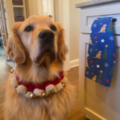 Serviette de cuisine pour chien côtier de Noël