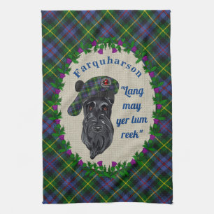 Serviette de cuisine pour chien écossais Farquhars