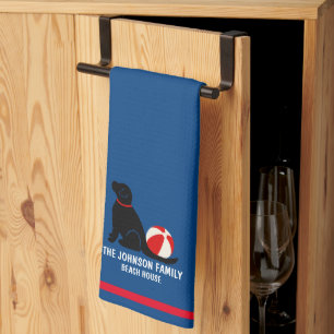 Serviette de cuisine pour chien Retriever noir pou