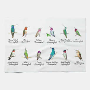 Serviette de cuisine pour colibris nord-américain