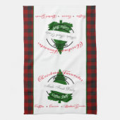 Serviette de cuisine pour enseigne de café de vaca (Vertical)