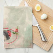 Serviette de cuisine pour femme victorienne (Quart Plié)