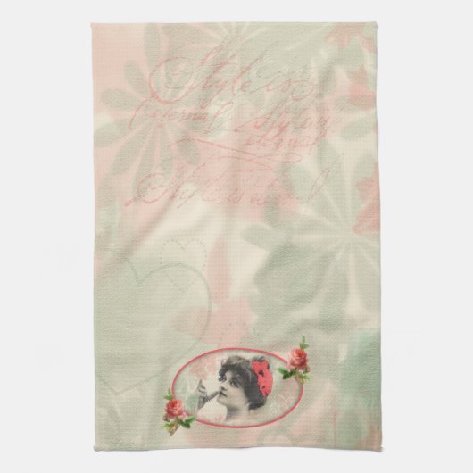 Serviette de cuisine pour femme victorienne (Vertical)