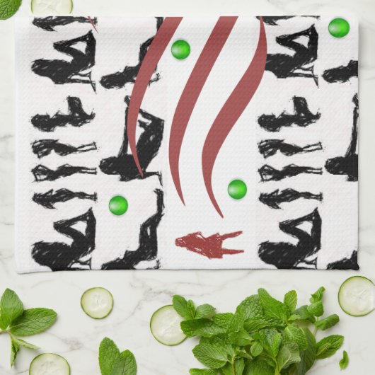 serviette de cuisine pour femmes (Plié)