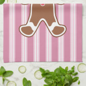 Serviette de cuisine pour garçon en pain d'épice r (Plié)