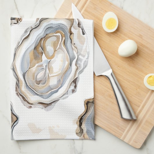 Serviette de cuisine pour huîtres de fruits de mer (Quart Plié)