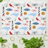 Serviette de cuisine pour icônes de Caroline du No (Plié)