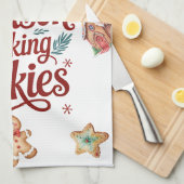 Serviette de cuisine pour la cuisson des biscuits (Quart Plié)