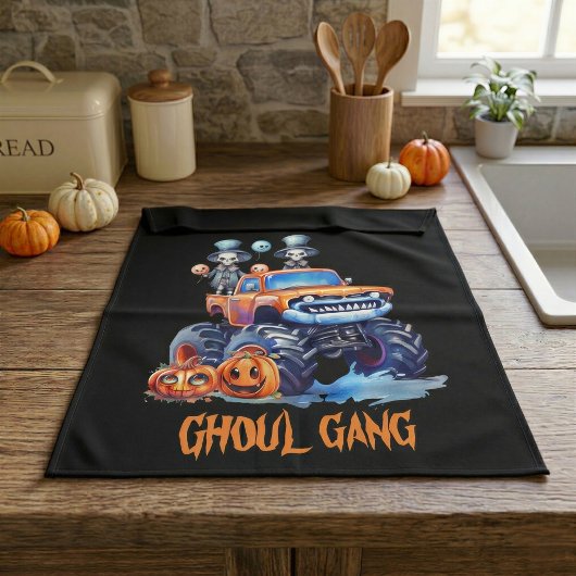 Serviette de cuisine pour la décoration de citroui