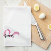 Serviette de cuisine pour la sensibilisation au ca (Quart Plié)