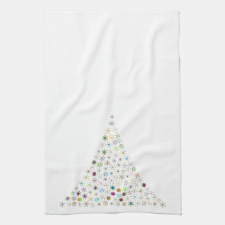 Serviette de cuisine pour l'arbre de Noël avec pai