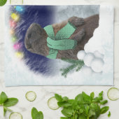 Serviette de cuisine pour le combat de snowball (Plié)