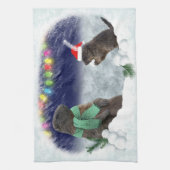 Serviette de cuisine pour le combat de snowball (Vertical)