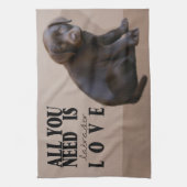 Serviette de cuisine pour marionnettes Labrador (Vertical)