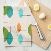 Serviette de cuisine pour Motif rétro atomique mob (Quart Plié)