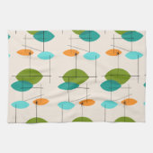 Serviette de cuisine pour Motif rétro atomique mob (Horizontal)