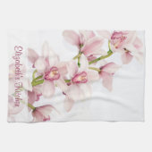Serviette de cuisine pour orchidée rose personnali (Horizontal)