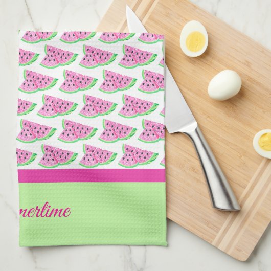 Serviette de cuisine pour pastèque d'été (Quart Plié)