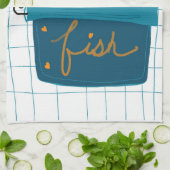 Serviette de cuisine pour poisson en conserve (Plié)