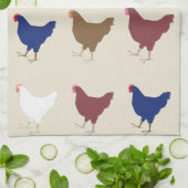 Serviette de cuisine pour poulets (Plié)