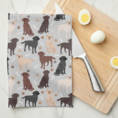 Serviette de cuisine pour ramasseurs Labrador (Quart Plié)