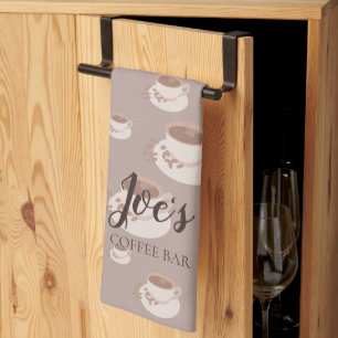 Serviette de cuisine pour station de café personna