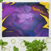 Serviette de cuisine pourpre de brume (Plié)