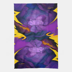 Serviette de cuisine pourpre de brume