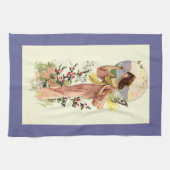 Serviette de cuisine pourpre de clair de lune (Horizontal)
