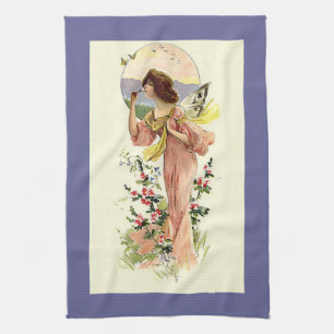 Serviette de cuisine pourpre de clair de lune