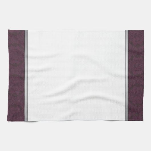Serviette de cuisine pourpre foncée élégante de (Horizontal)