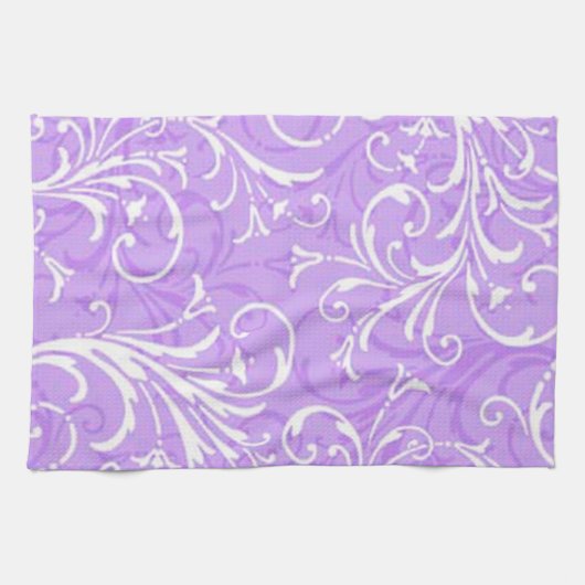 Serviette de cuisine pourpre ornementale (Horizontal)