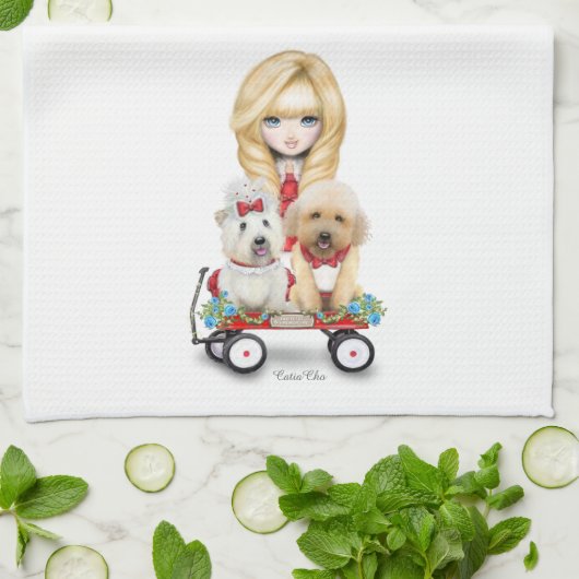 Serviette de cuisine précieuse de la cargaison de (Plié)