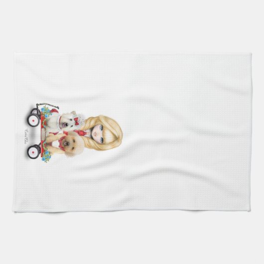 Serviette de cuisine précieuse de la cargaison de (Horizontal)