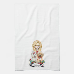 Serviette de cuisine précieuse de la cargaison de