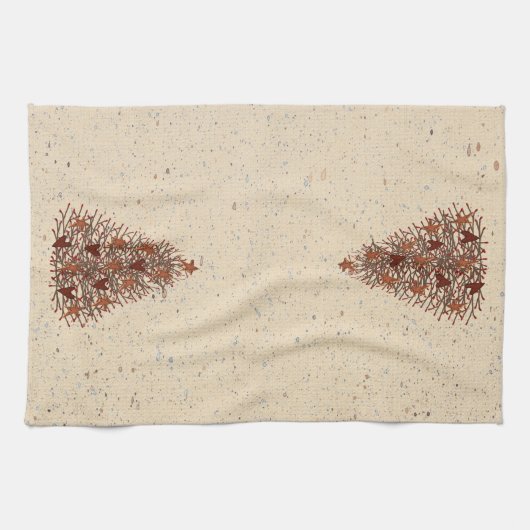 Serviette de cuisine Primitive Christmas Tree (Horizontal)