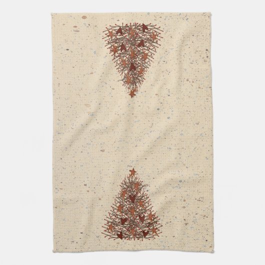 Serviette de cuisine Primitive Christmas Tree (Vertical)
