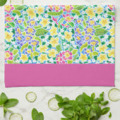 Serviette De Cuisine, Primroses Printemps, Joli Ro (Plié)