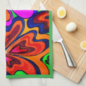 SERVIETTE DE CUISINE "PUISSANCE DE FLEURS" (Quart Plié)