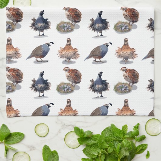 Serviette de cuisine Quail (Plié)
