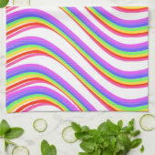 Serviette de cuisine Rainbow Swirl (Plié)