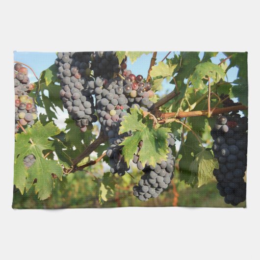 Serviette de cuisine Raisins de vigne (Horizontal)