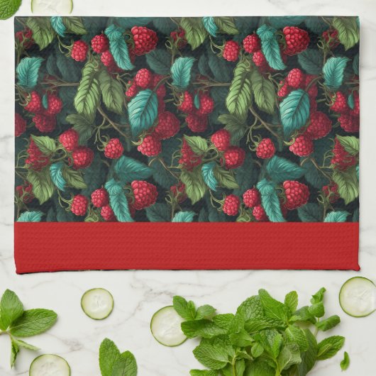 Serviette de cuisine Raspberries (Plié)