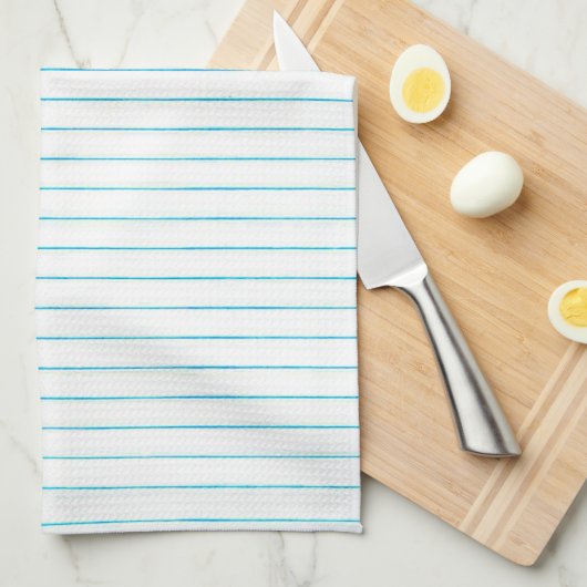 Serviette de cuisine rayée par école d'impression (Quart Plié)