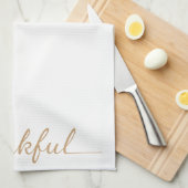 Serviette de cuisine reconnaissante de (Quart Plié)