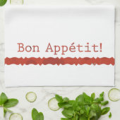 Serviette de cuisine Red Bon Appétit (Plié)