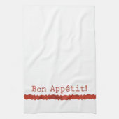Serviette de cuisine Red Bon Appétit (Vertical)